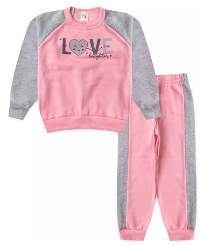 Conjunto de Frio para Menina Love Pink