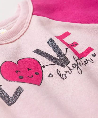Conjunto de Frio para Menina Love Rosa