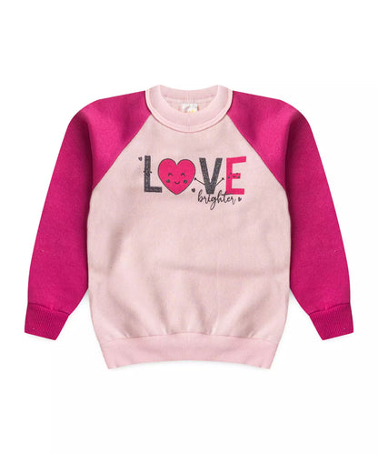 Conjunto de Frio para Menina Love Rosa