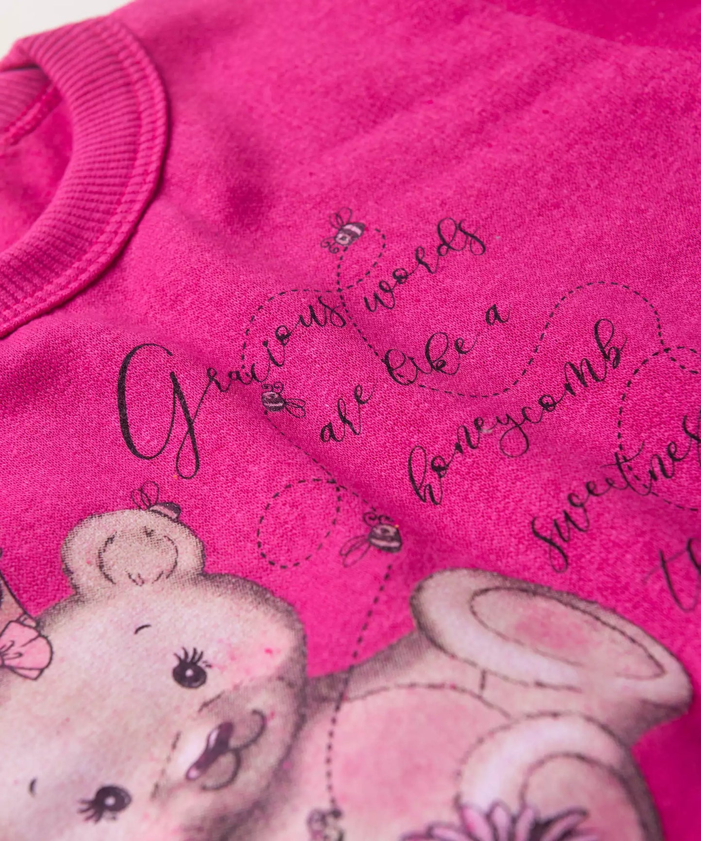 Conjunto de Frio para Menina Ursinho Fofo Pink