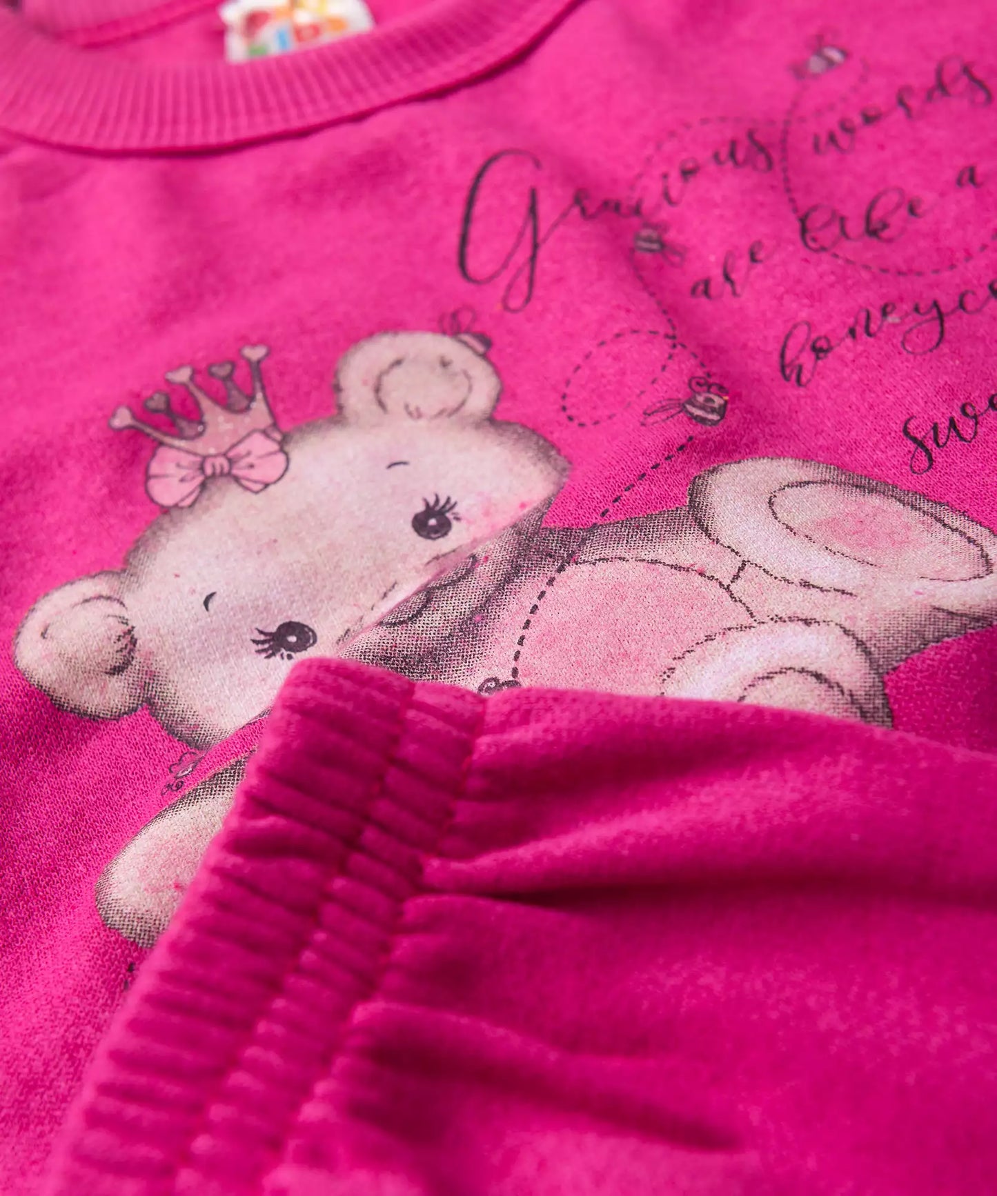 Conjunto de Frio para Menina Ursinho Fofo Pink