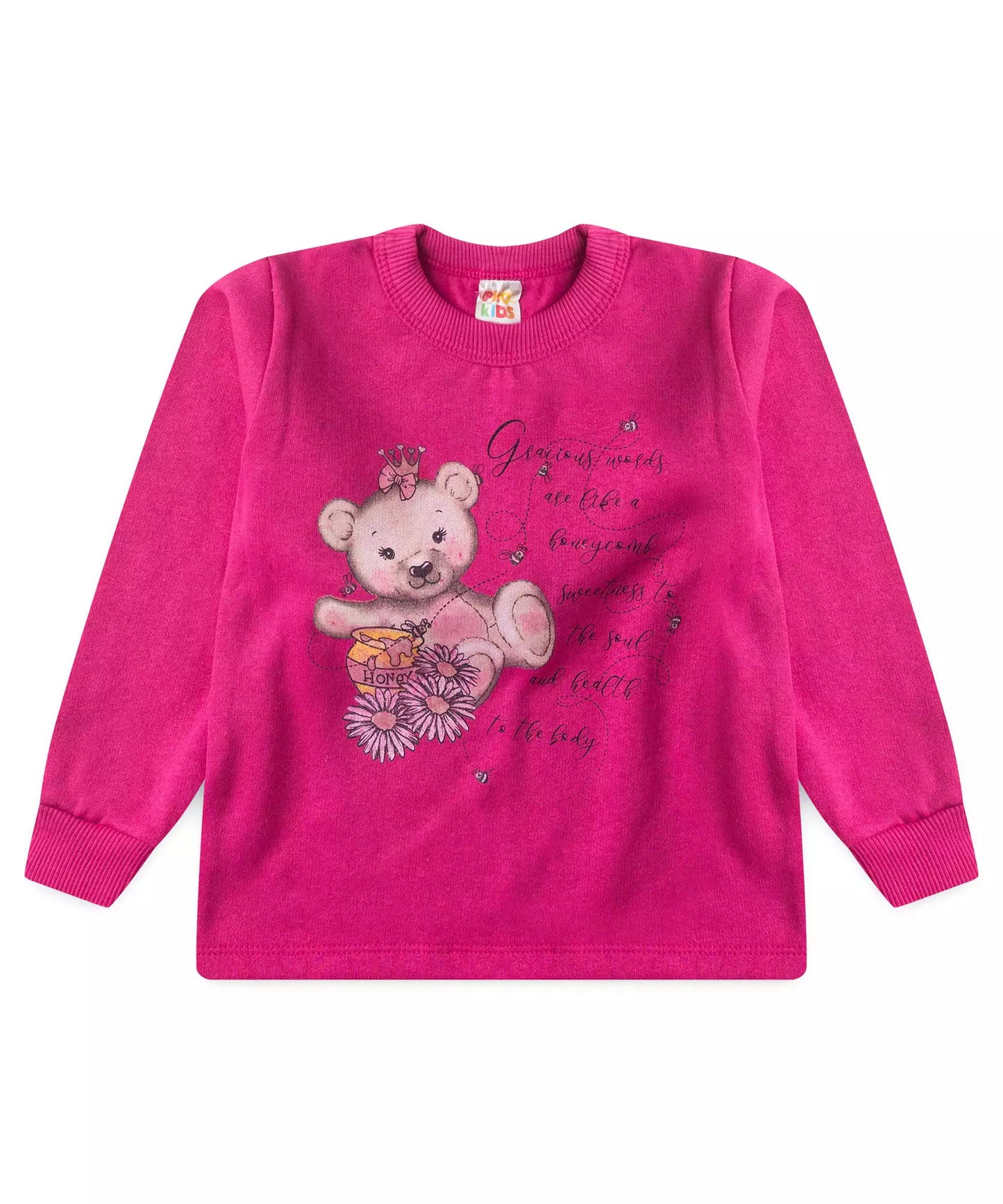 Conjunto de Frio para Menina Ursinho Fofo Pink