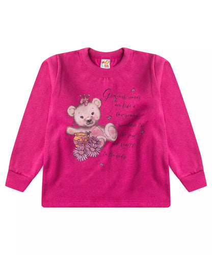 Conjunto de Frio para Menina Ursinho Fofo Pink