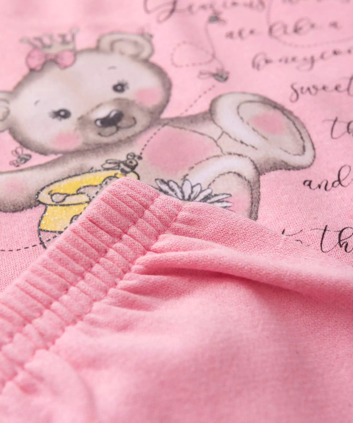 Conjunto de Frio para Menina Ursinho Fofo Rosa