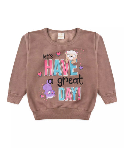 Conjunto de Frio para Menina Urso Bege
