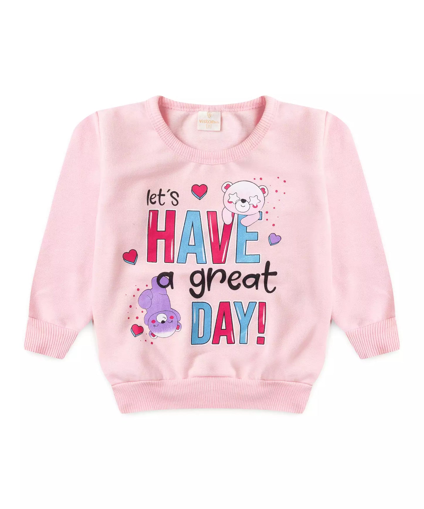 Conjunto de Frio para Menina Urso Rosa