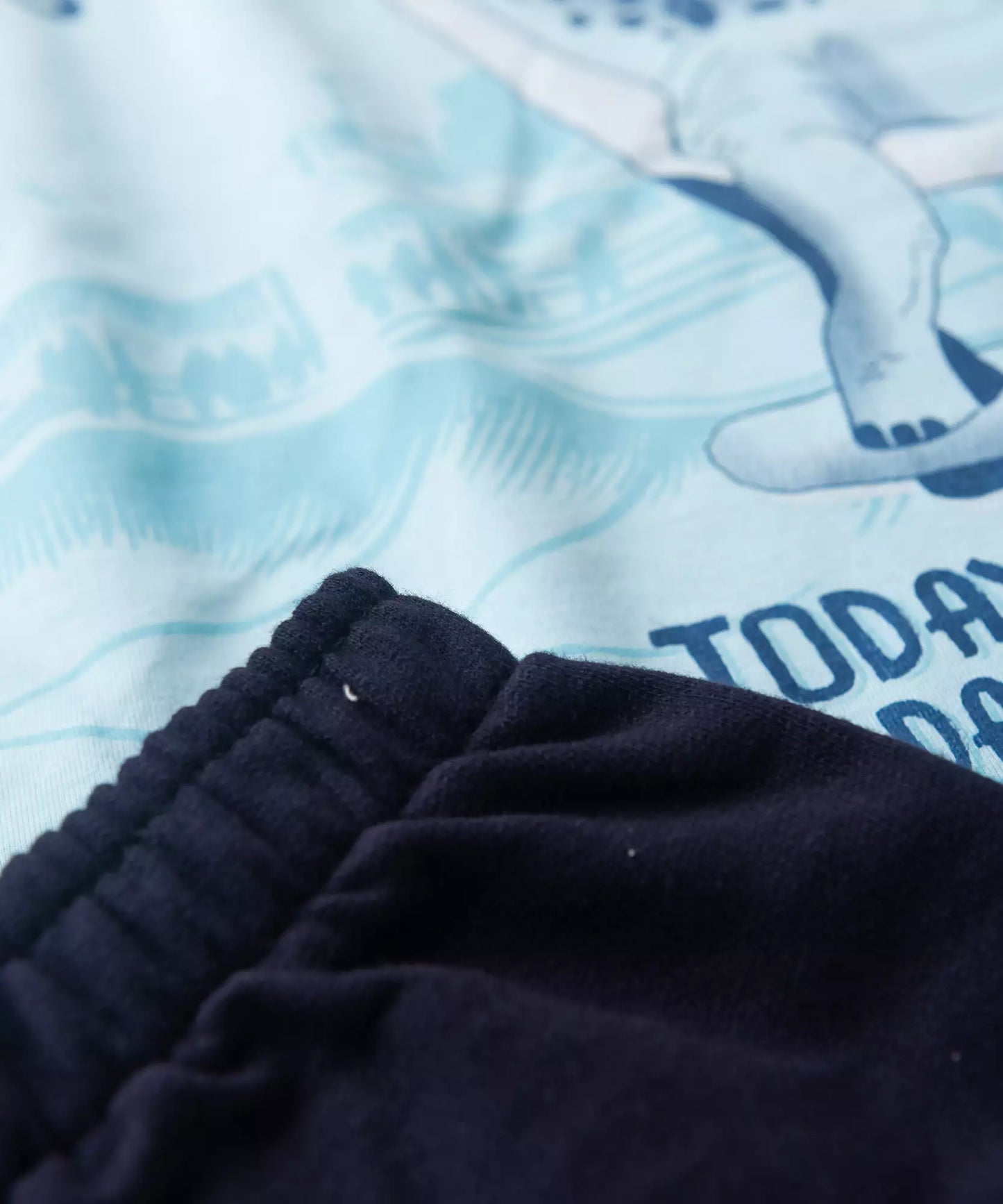 Conjunto de Frio para Menino Braquiossauro Azul