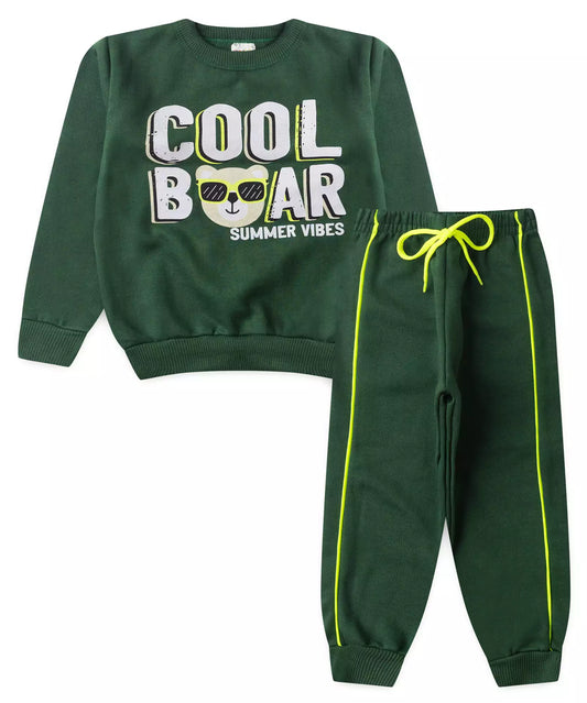 Conjunto de Frio para Menino Cool Bear Verde