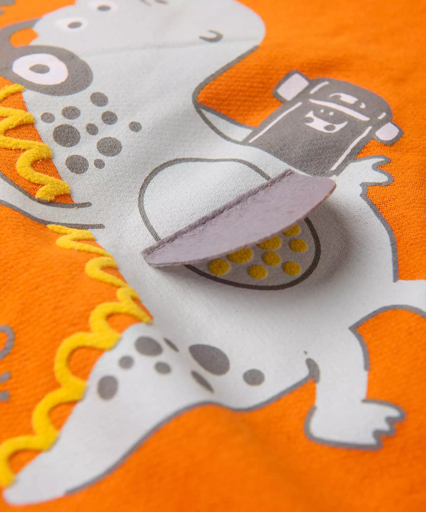 Conjunto de Frio para Menino Dino Laranja