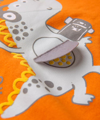 Conjunto de Frio para Menino Dino Laranja