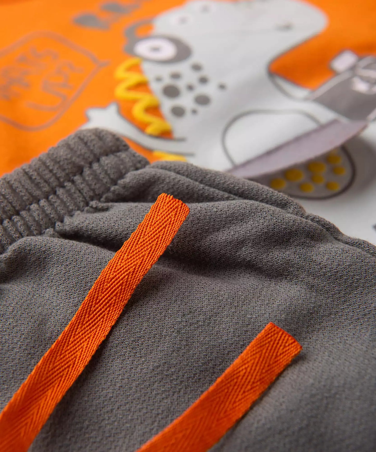 Conjunto de Frio para Menino Dino Laranja