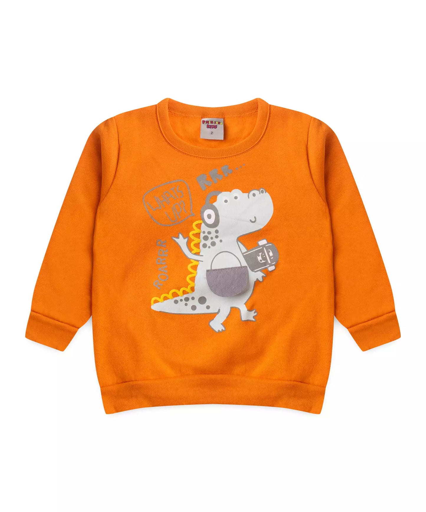 Conjunto de Frio para Menino Dino Laranja