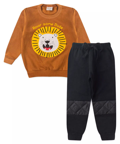 Conjunto de Frio para Menino Lion Marrom