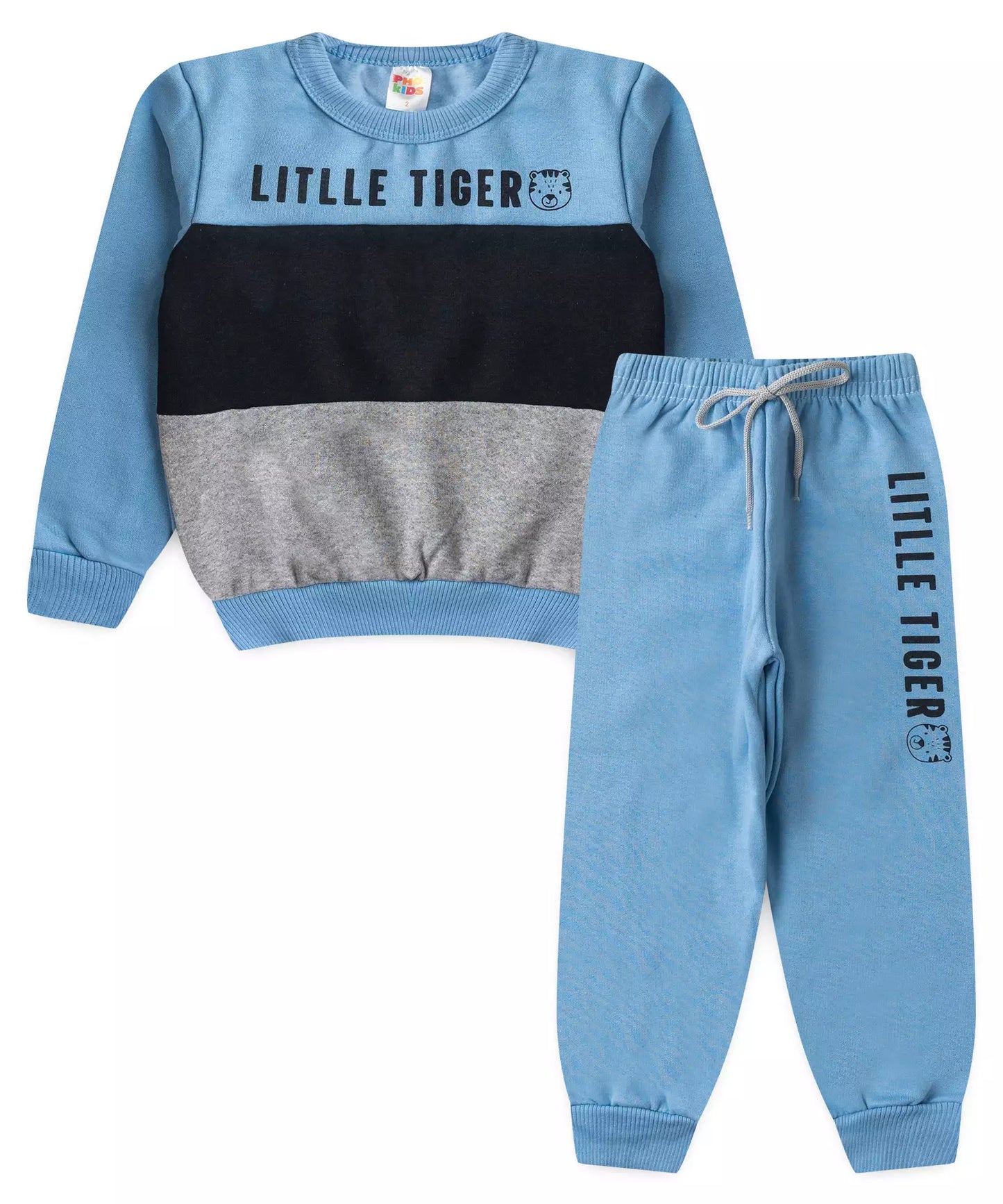 Conjunto de Frio para Menino Little Tiger Azul