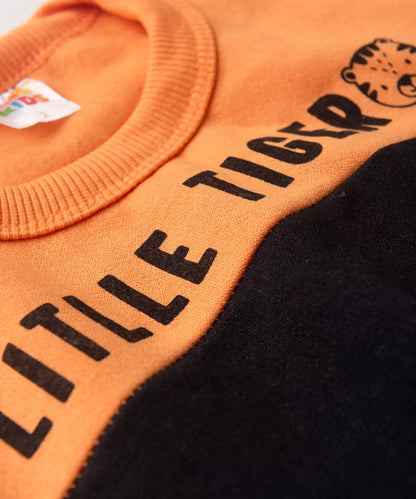 Conjunto de Frio para Menino Little Tiger Laranja