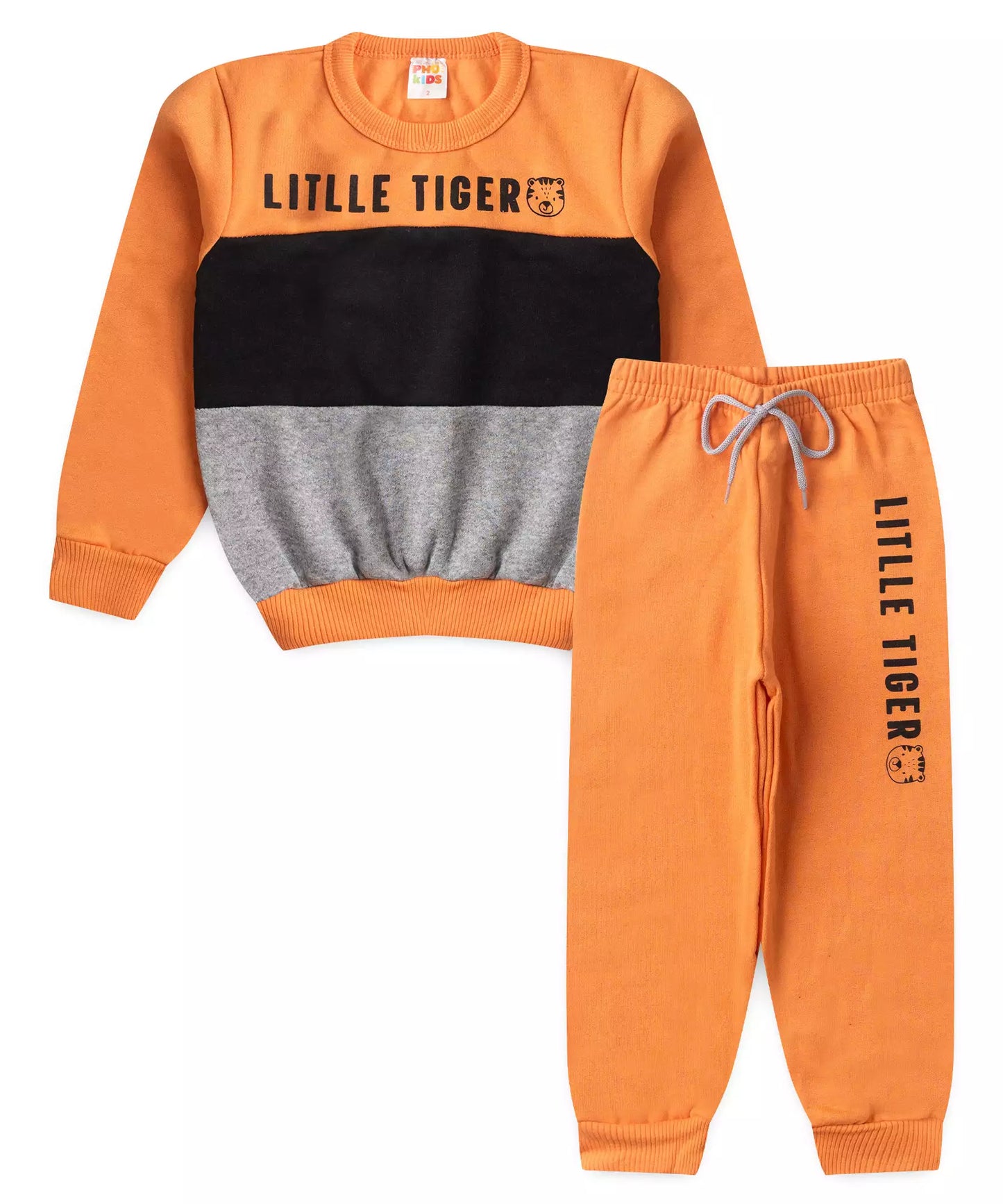Conjunto de Frio para Menino Little Tiger Laranja