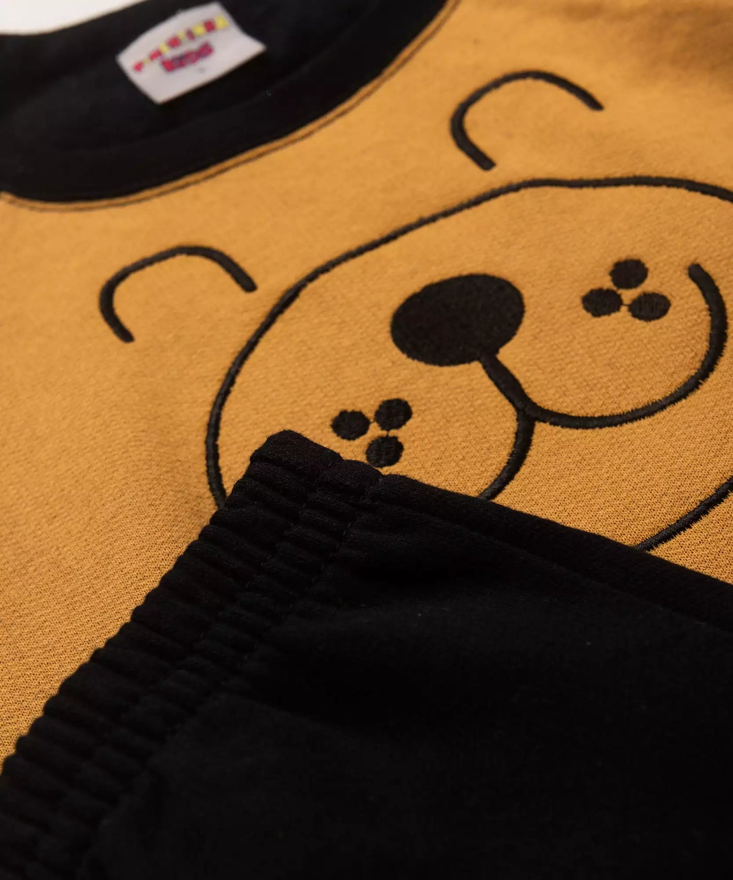 Conjunto de Frio para Menino Urso Amarelo