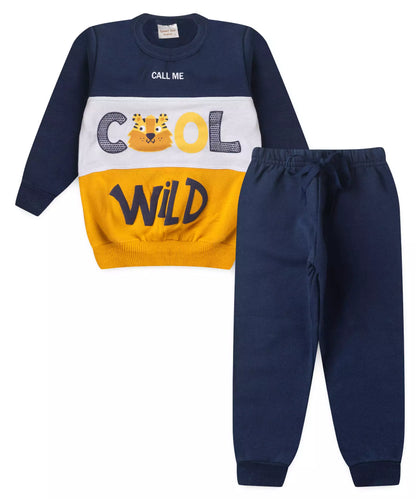 Conjunto de Frio para Menino Wild Marinho