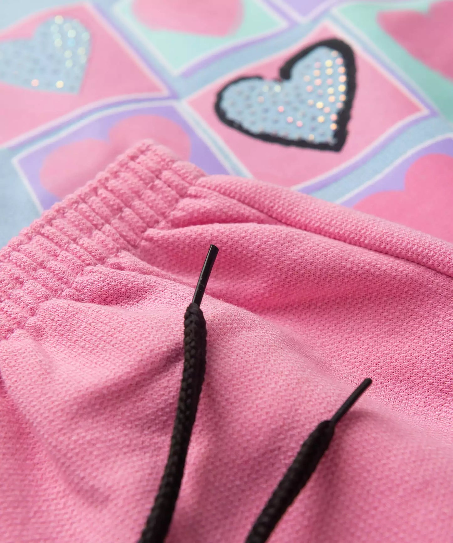 Conjunto de Inverno Infantil Feminino Coração Azul