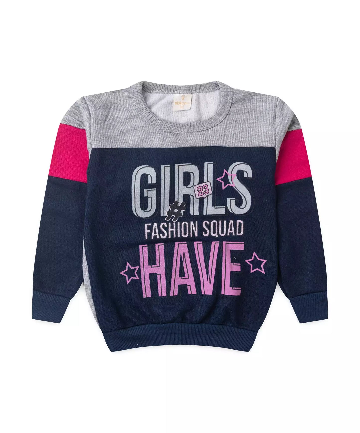 Conjunto de Inverno Infantil Feminino Girls Marinho