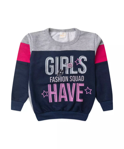 Conjunto de Inverno Infantil Feminino Girls Marinho