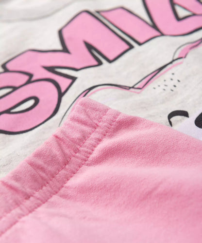 Conjunto de Inverno Infantil Feminino Ursinho Mescla