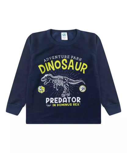 Conjunto de Inverno Infantil Masculino Dino Marinho