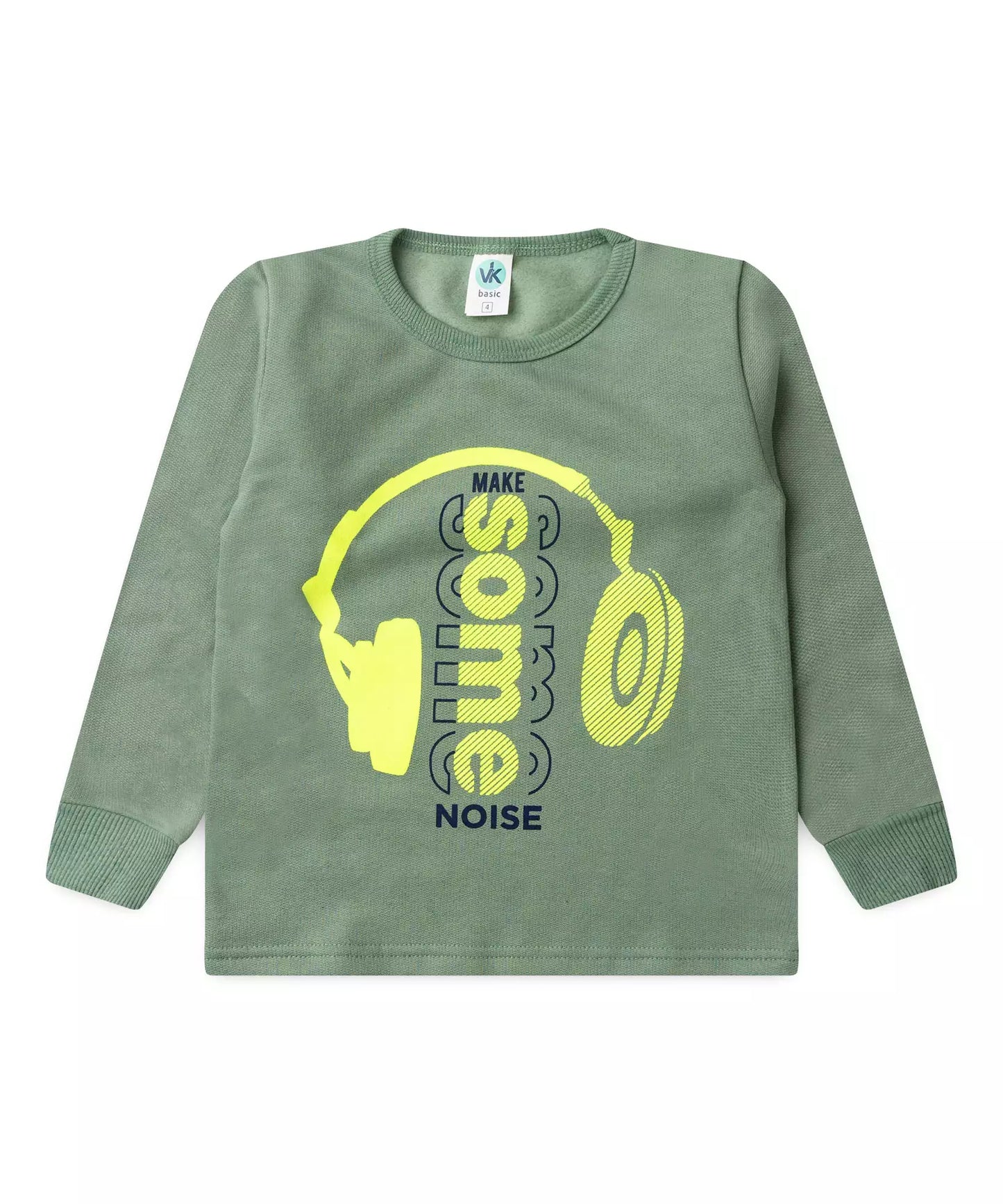 Conjunto de Inverno Infantil Masculino Music Verde