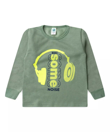 Conjunto de Inverno Infantil Masculino Music Verde