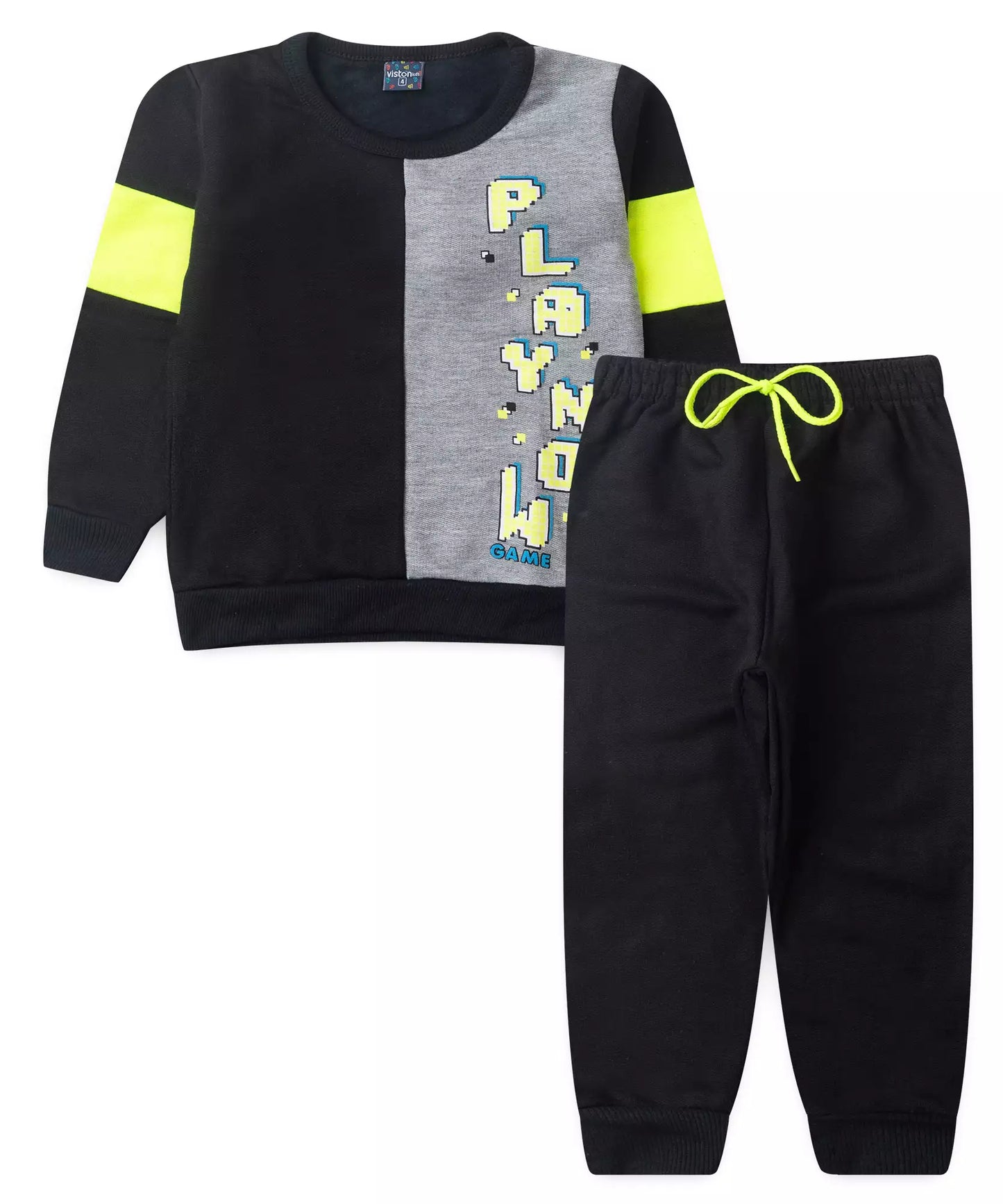 Conjunto de Inverno Infantil Masculino Play Preto