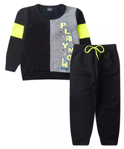 Conjunto de Inverno Infantil Masculino Play Preto