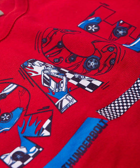 Conjunto de Inverno Infantil Masculino Race Vermelho
