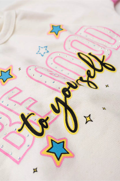 Conjunto de Inverno Infantil Menina Be Good Marfim