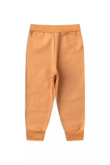 Conjunto de Inverno Infantil Menina Coração Encantado Laranja