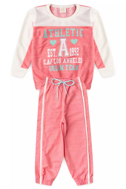 Conjunto de Inverno Infantil Menina Dream Team Marfim