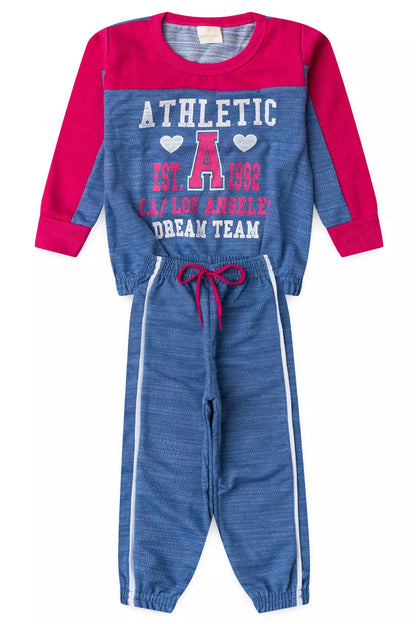 Conjunto de Inverno Infantil Menina Dream Team Pink