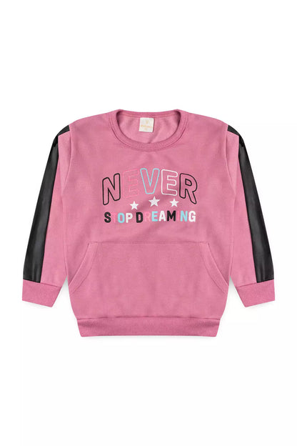 Conjunto de Inverno Infantil Menina Dreaming Rosa