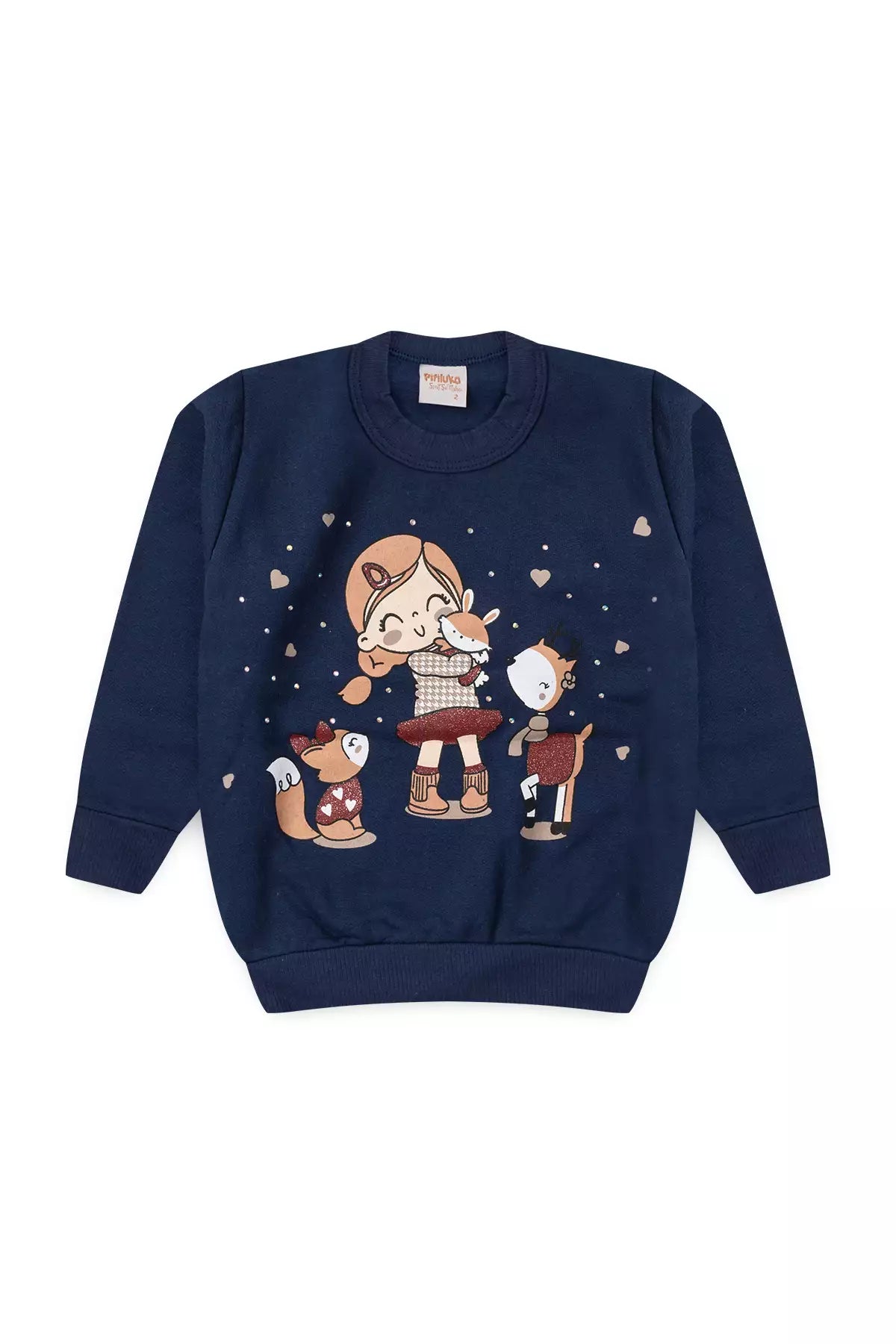 Conjunto de Inverno Infantil Menina Encanto Marinho