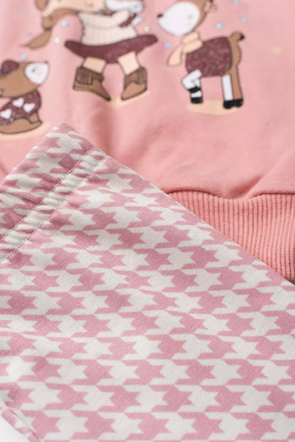Conjunto de Inverno Infantil Menina Encanto Rosa