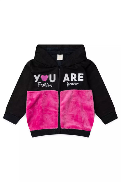 Conjunto de Inverno Infantil Menina Fashion Forever Preto