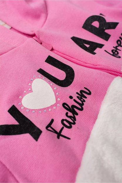 Conjunto de Inverno Infantil Menina Fashion Forever Rosa