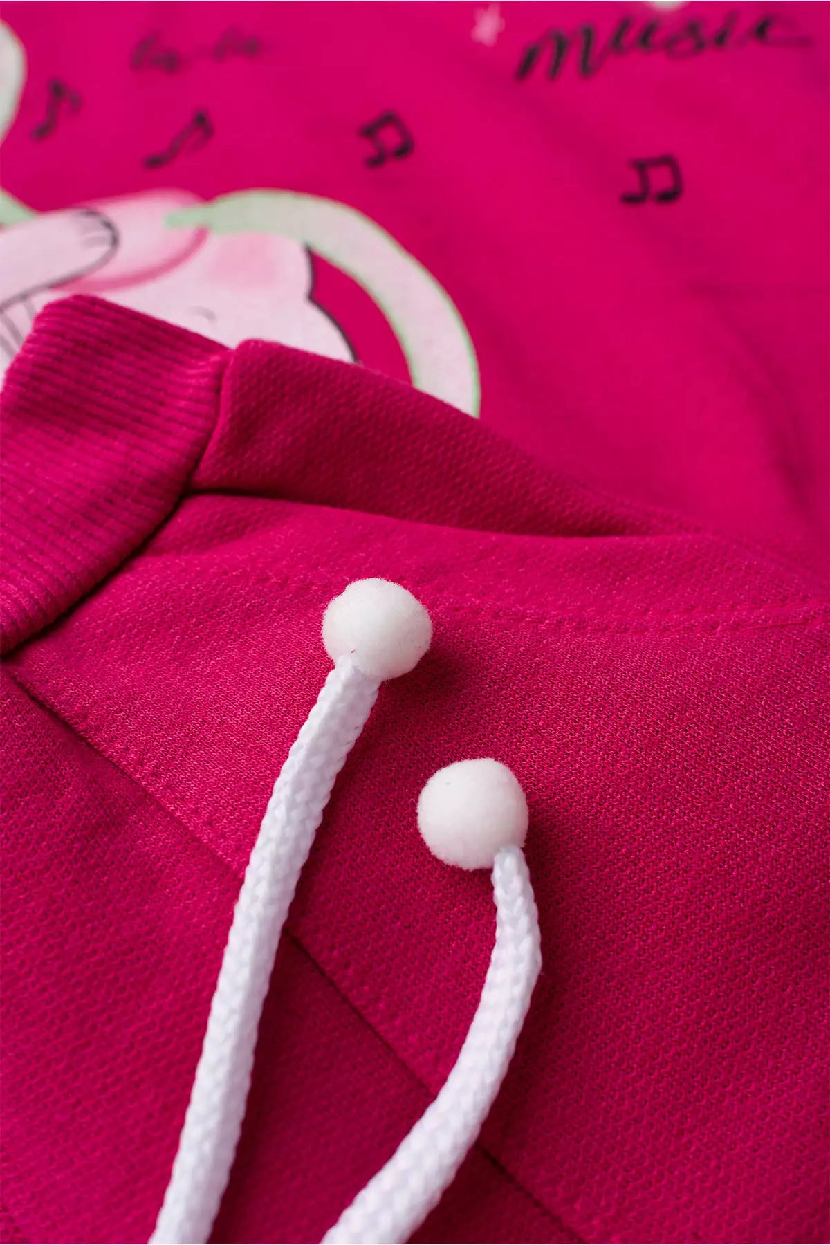 Conjunto de Inverno Infantil Menina Gatinha Musical Pink