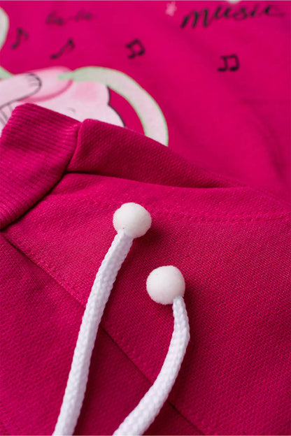 Conjunto de Inverno Infantil Menina Gatinha Musical Pink