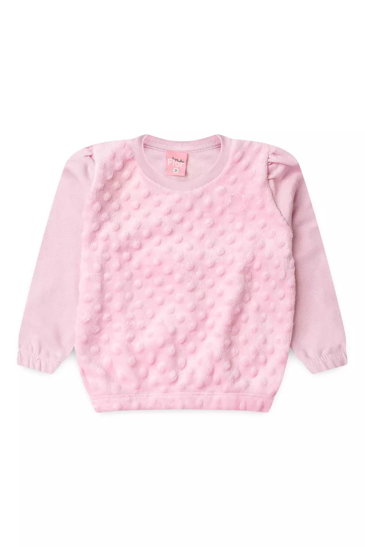 Conjunto de Inverno Infantil Menina Gatinho Glow Rosa