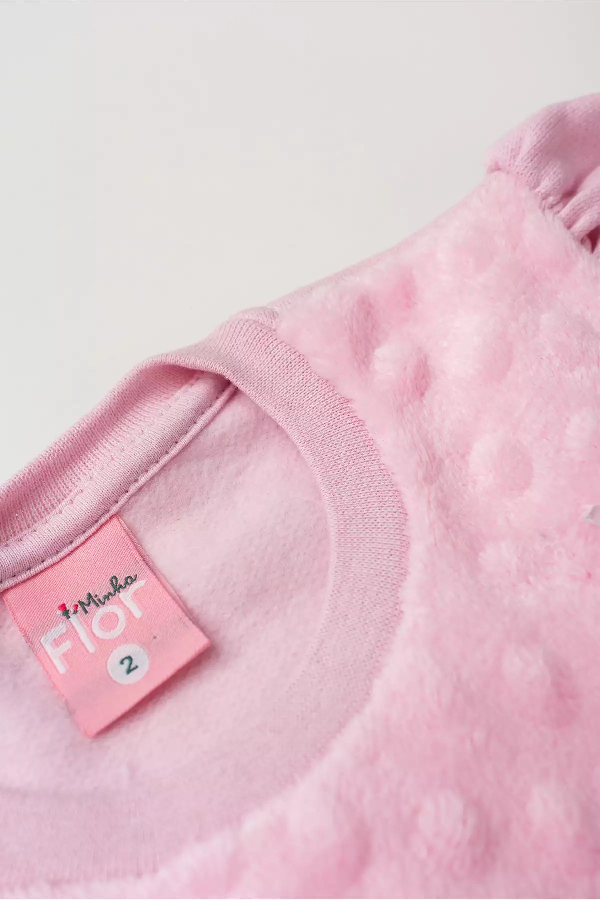 Conjunto de Inverno Infantil Menina Gatinho Glow Rosa