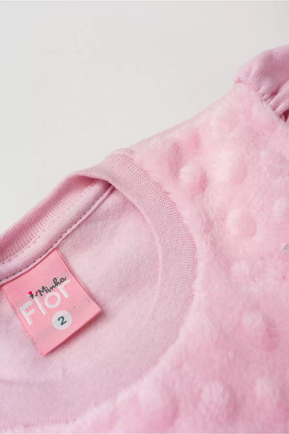 Conjunto de Inverno Infantil Menina Gatinho Glow Rosa