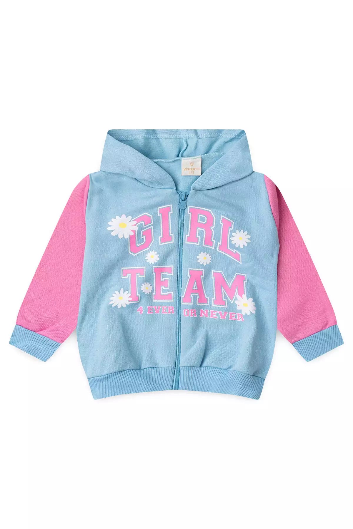 Conjunto de Inverno Infantil Menina Girl Team Azul