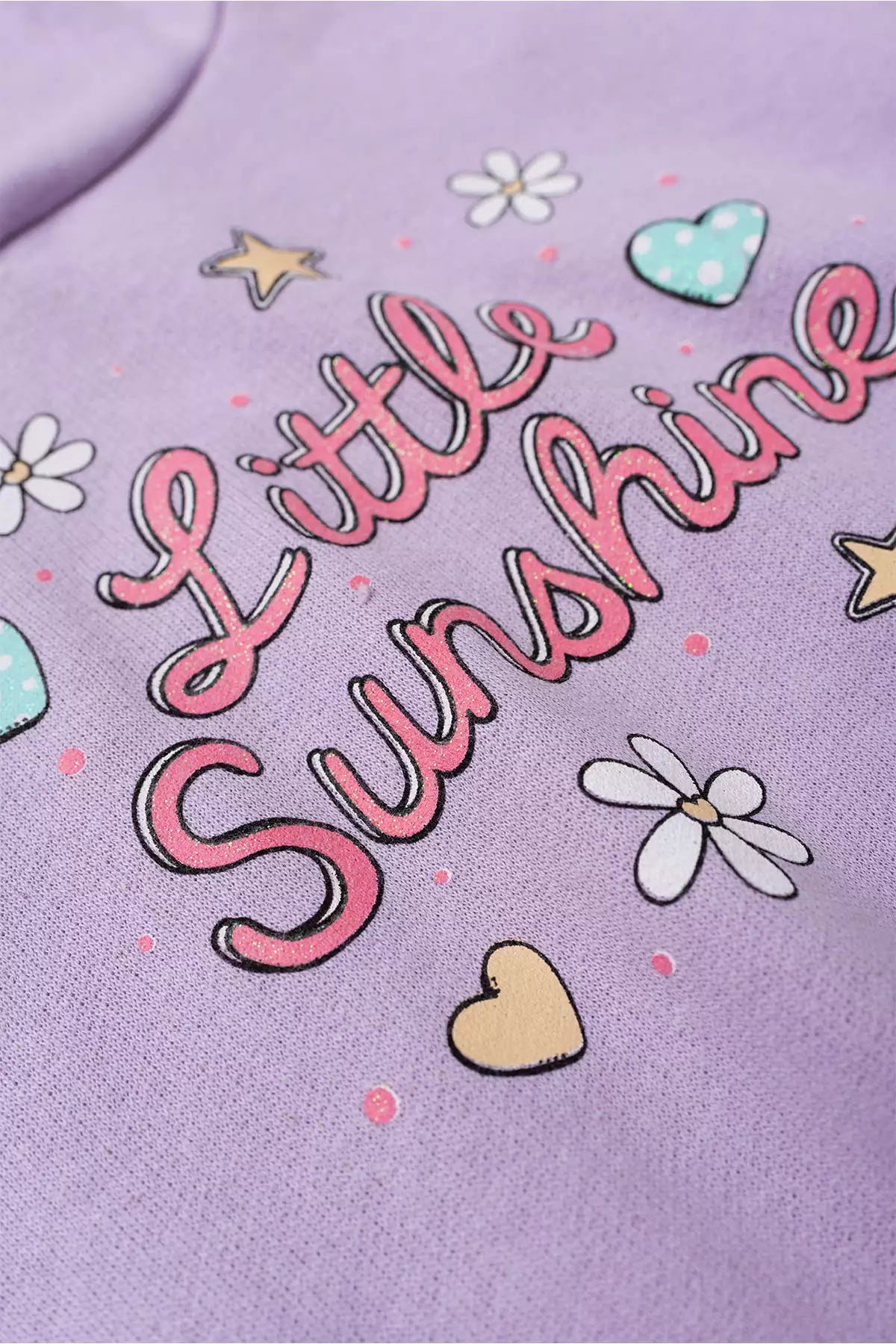 Conjunto de Inverno Infantil Menina Little Sunshine Lilás