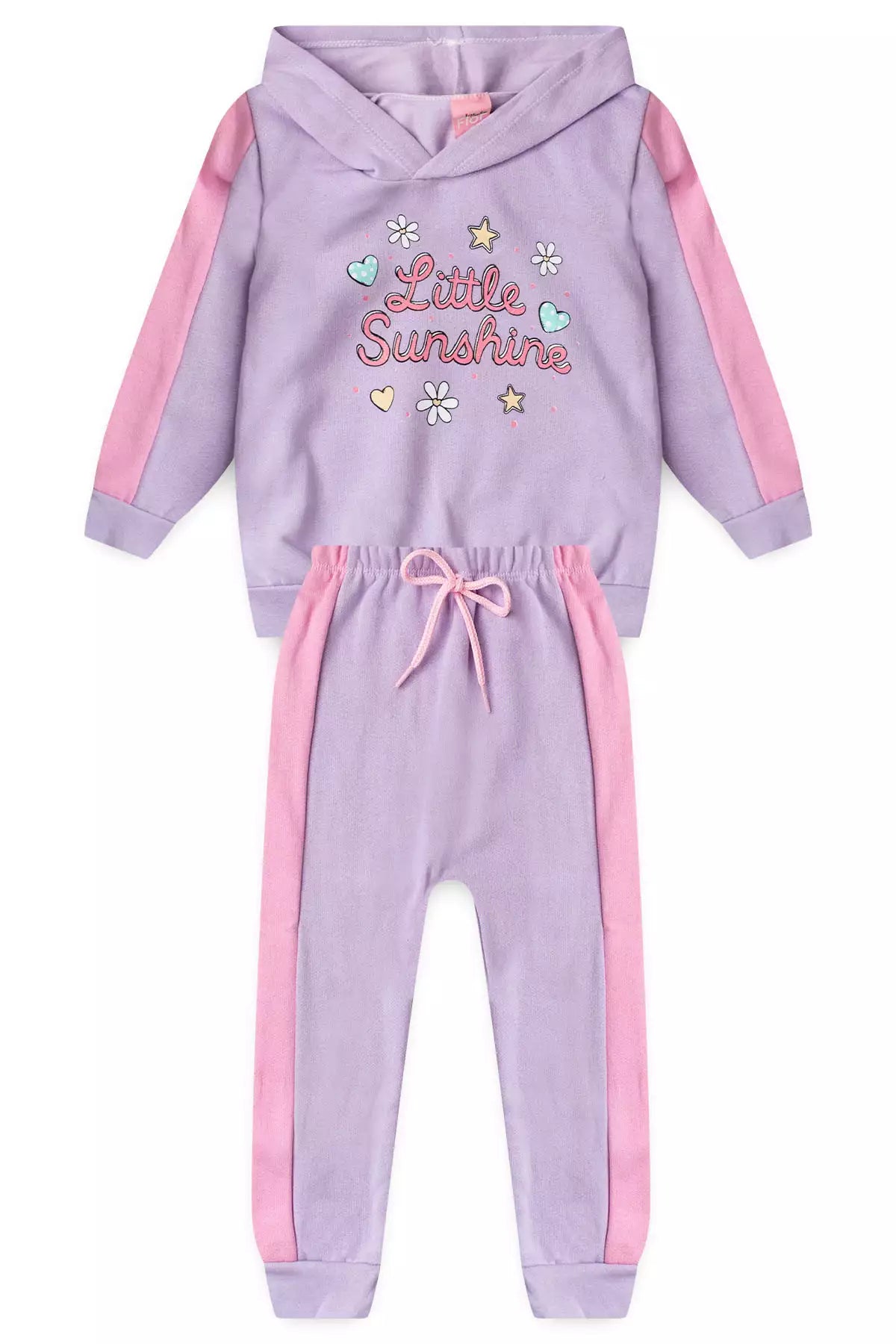 Conjunto de Inverno Infantil Menina Little Sunshine Lilás
