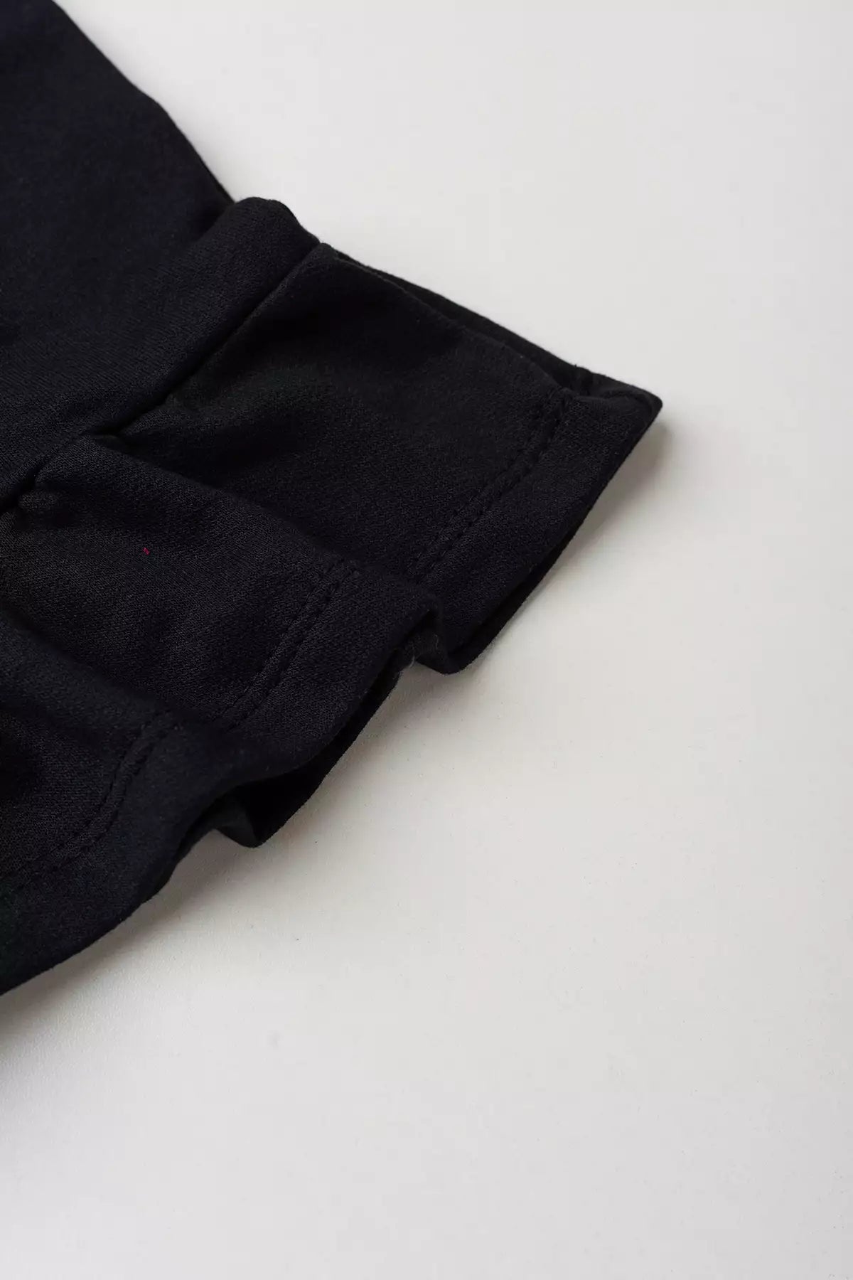 Conjunto de Inverno Infantil Menina Raposa Fashion Preto